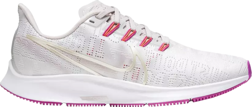 Лимитированные кроссовки Nike Wmns Air Zoom Pegasus 36 Premium 'Vast Grey Fire Pink', серый