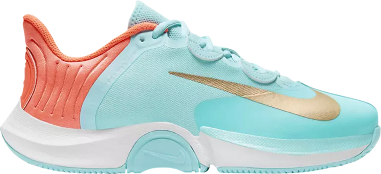 Лимитированные кроссовки Nike Wmns NikeCourt Air Zoom GP Turbo 'Copa Bright Mango', голубой