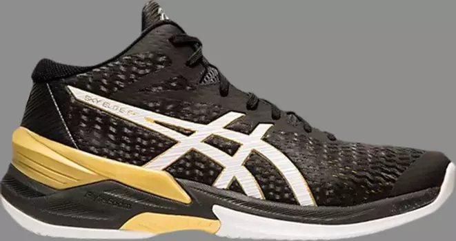 Лимитированные кроссовки sky elite ff mt 'black gold' Asics, черный