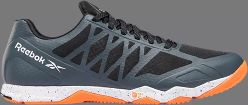 Лимитированные кроссовки speed tr 'true grey high vis orange' Reebok, серый