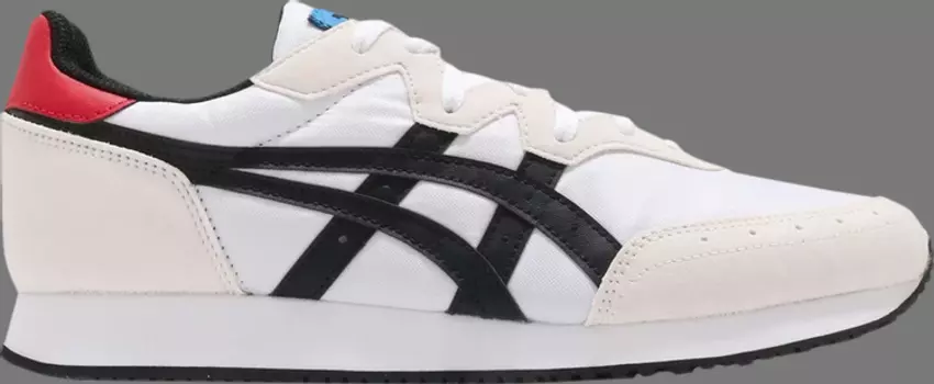 Лимитированные кроссовки tarther og 'white black' Asics, белый