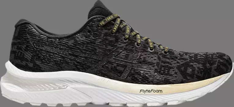 Лимитированные кроссовки wmns gel cumulus 22 'graphite grey' Asics, черный