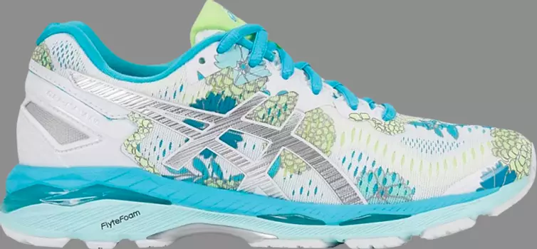 Лимитированные кроссовки wmns gel kayano 23 'white floral' Asics, белый