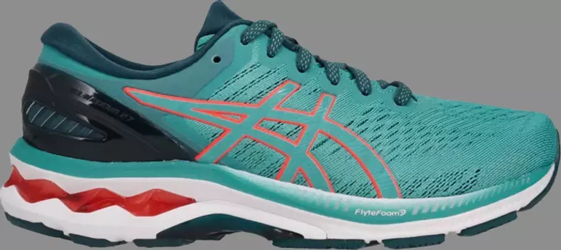 Лимитированные кроссовки wmns gel kayano 27 wide 'techno cyan' Asics, синий