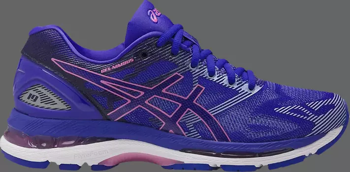 Лимитированные кроссовки wmns gel nimbus 19 'blue purple' Asics, синий
