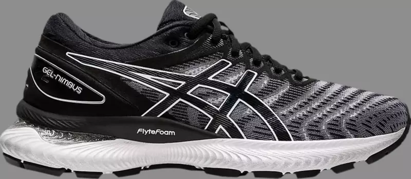 Лимитированные кроссовки wmns gel nimbus 22 'white black' Asics, черный