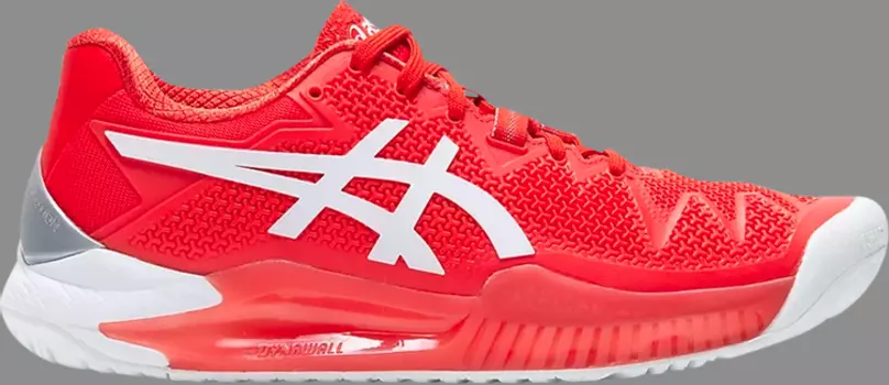 Лимитированные кроссовки wmns gel resolution 8 'fiery red' Asics, красный