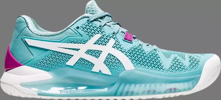Лимитированные кроссовки wmns gel resolution 8 'smoke blue' Asics, синий