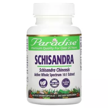 Лимонник Paradise Herbs, 60 капсул