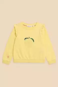 Лимонный свитшот White Stuff, желтый