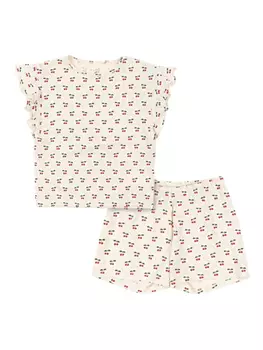 Лин шорт и топ комплект Konges Sljd, нейтральный