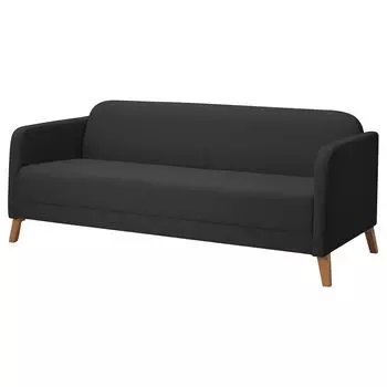 ЛИНАНЭС 3-местный диван, Виссле темно-серый LINANAS IKEA