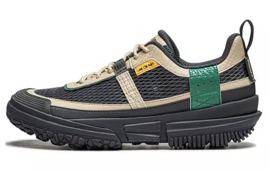 Linchuan Lite Outdoor Performance Shoes Men Low-top Cool Sandalwood Black/light Milk Brown/Prints Green Lining