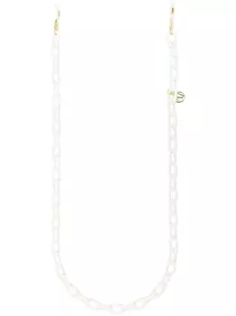 Linda Farrow цепочка для очков с логотипом, белый