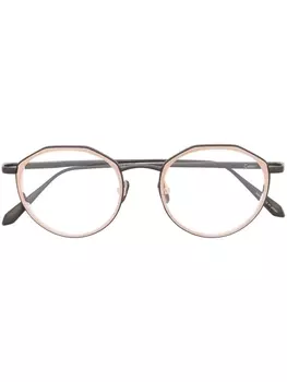 Linda Farrow очки Cesar в круглой оправе, розовый