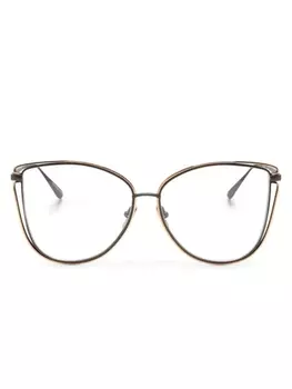 Linda Farrow очки Dinah, золотистый