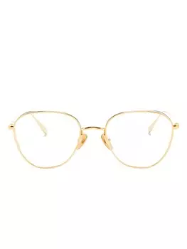 Linda Farrow очки Hardy в круглой оправе, золотой