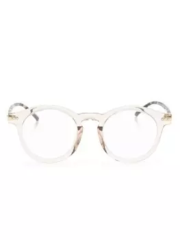 Linda Farrow очки в оправе панто, коричневый