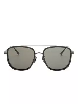 Linda Farrow солнцезащитные очки Enzo в квадратной оправе, черный