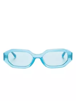 Linda Farrow солнцезащитные очки Irene из коллаборации с The Attico, синий