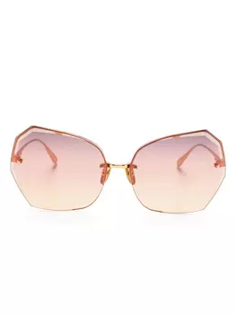 Linda Farrow солнцезащитные очки Lila, золотой