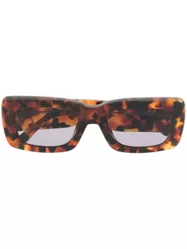 Linda Farrow солнцезащитные очки Mafra из коллаборации с The Attico, коричневый