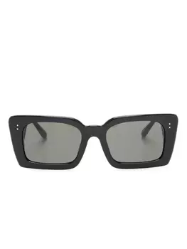 Linda Farrow солнцезащитные очки Nieve в прямоугольной оправе, черный