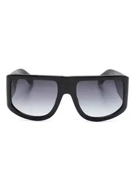 Linda Farrow солнцезащитные очки Nu в массивной оправе, черный