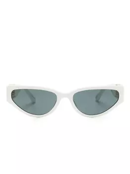 Linda Farrow солнцезащитные очки Tomie в оправе 'кошачий глаз', белый