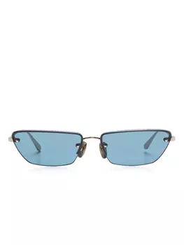 Linda Farrow солнцезащитные очки в оправе 'кошачий глаз', золотой