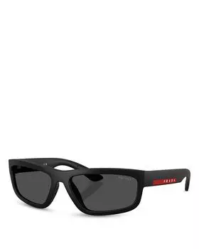 Linea Rossa Прямоугольные Солнцезащитные Очки, 59 мм Prada, серый