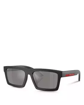 Linea Rossa Прямоугольные Солнечные Очки, 55мм Prada, красный