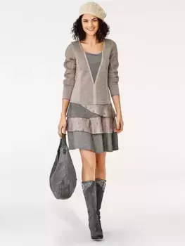 LINEA TESINI by Heine трикотажное платье "Платье из джерси", коричневый