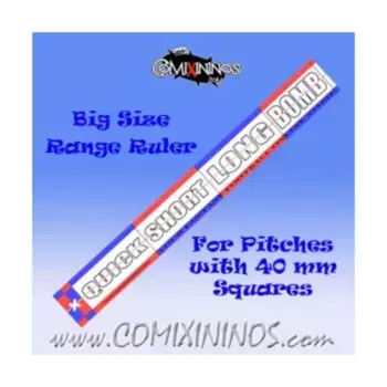 Линейка диапазона — красный/синий, Fantasy Football Miniatures - Range Rulers and Templates (34mm)