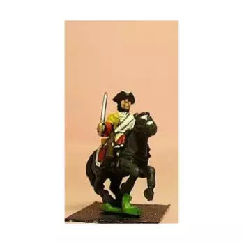 Линейная/гвардейская кавалерия в треуголке с кружевом на пальто, European Armies 1660-1745 - Cavalry - Assorted (15mm)