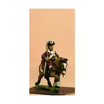 Линейная кавалерия в треуголке — кирасир с шагающей лошадью, European Armies 1660-1745 - Cavalry - Assorted (15mm)