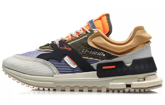 LiNing 001 Lifestyle Shoes Men Low-top Gray/Green/Purple