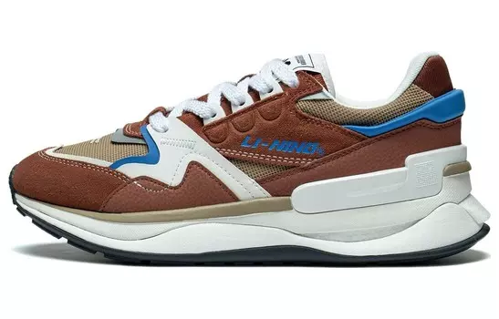 LINING 001 Lifestyle Shoes Men Low-top Brown/White