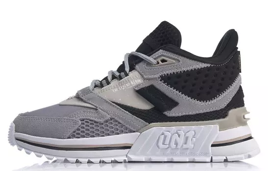 LINING 001 Lifestyle Shoes Women's Mid-top Silver Gray
