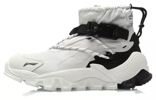 LiNing Aurora Mountain Travel Lifestyle Shoes Men High-top White/Black