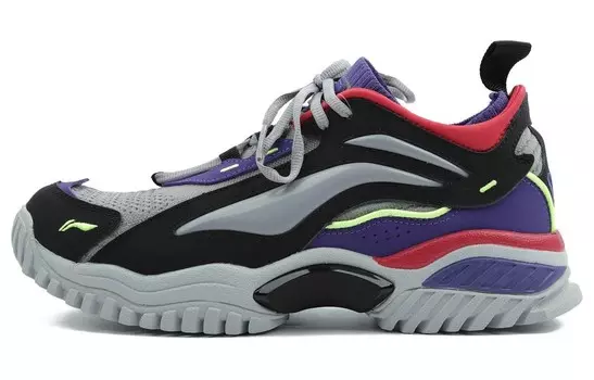 LiNing Aurora Skywalk Lifestyle Shoes Men Low-top Gray/Purple