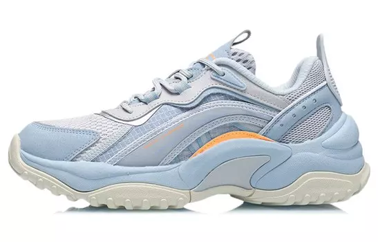 LINING Aurora WindWalker Lifestyle Shoes Women's Low-top Coin Gray / Azure Blue