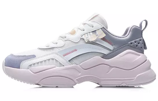 LINING Candle Dragon Lifestyle Shoes Women's Low-top White/purple