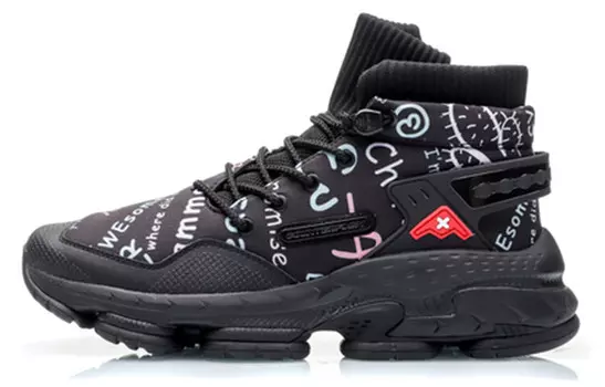 LINING CF Lifestyle Shoes Men High-top Black