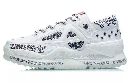 LINING CF Lifestyle Shoes Men Low-top Mist White