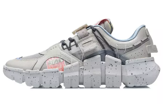 LINING CF Lifestyle Shoes Unisex Low-top Whitebait Ash