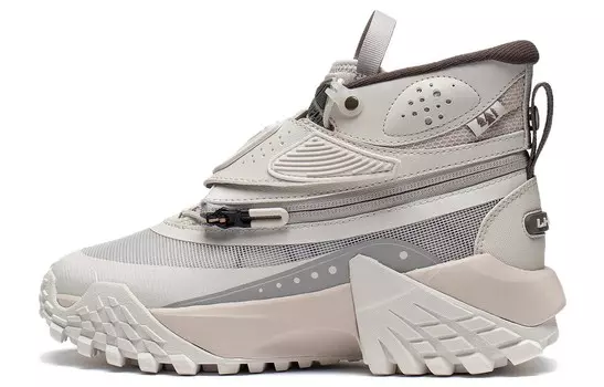 LINING CF Lifestyle Shoes Women's High-top Whitebait Gray/pearl White