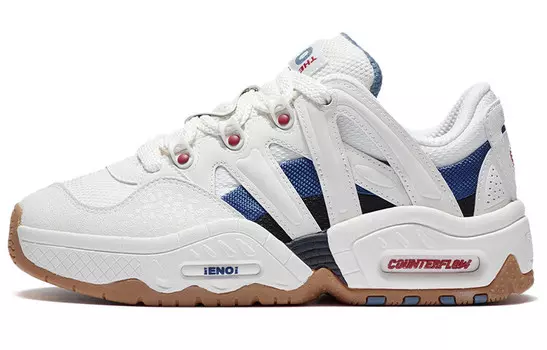 LINING CF Lifestyle Shoes Women's Low-top Cloud White / Classic Blue / Dark Navy Blue