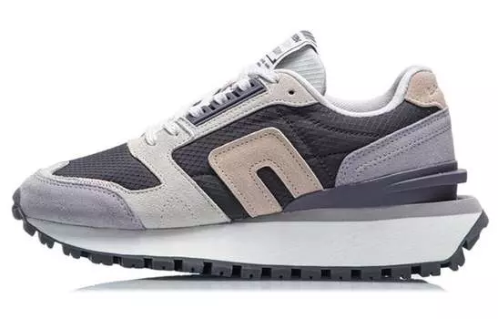 LINING CF Lifestyle Shoes Women's Low-top Deep Purple Gray / White Sand Gray / Gull Purple Gray