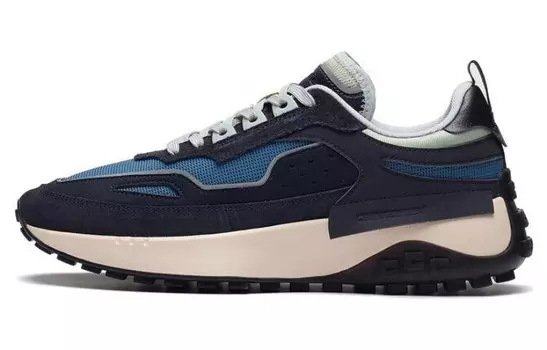 LINING CF Tracing Lifestyle Shoes Men Low-top Dark Navy Blue/dark Cyan Blue